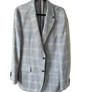 Tommy Hilfiger Mens Modern Fit Plaid Sport Two Button Blazer Jacket, 36 Short